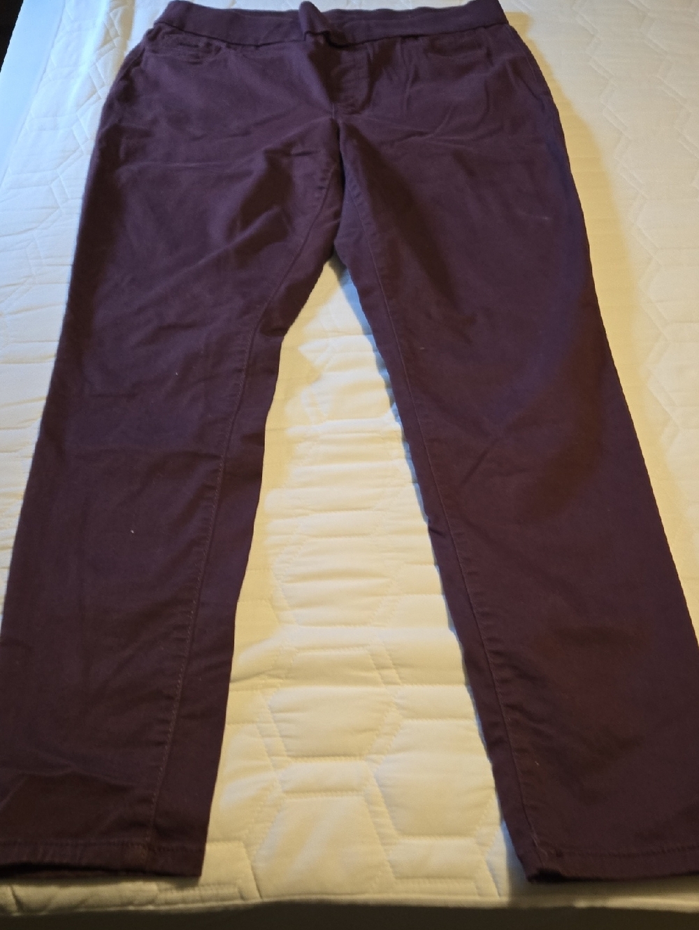 Nine West Straight Leg Jeans in Plum